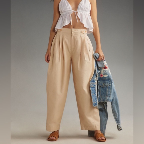 Anthropologie Pants - NWT Maeve Anthropologie Utility Barrel Trouser Pants